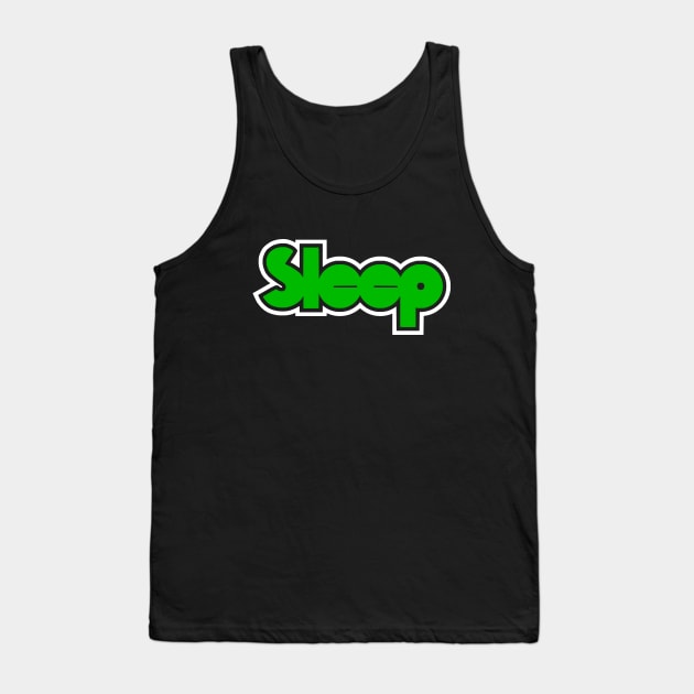 Sleep Band Tank Top by The Lisa Arts